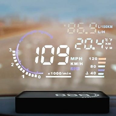 Lion Power Performance Universal Head Up Display (HUD) 5.5 Inch Projector Plug & Play