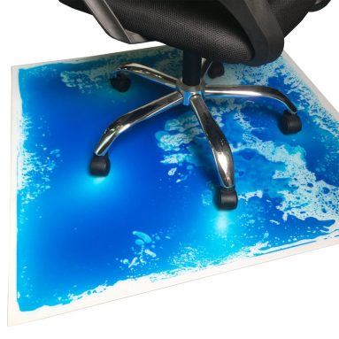 Liquid Encased Office Chair Mat for Carpet/Hardwood Floor Chair Mat