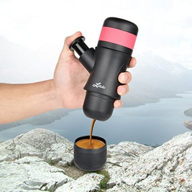 Litchi Portable Espresso Machine 8 Bar Pressure 80ML Hand Held Coffee Maker