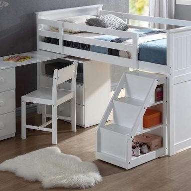 Loft Bed with Chest and Swivel
