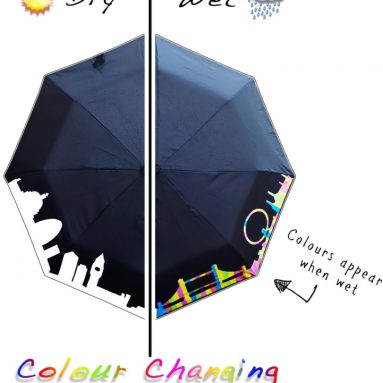 London Cityscape Color Changing Umbrella