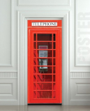 London Telephone Box self-adhesive sticker