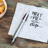 “Loose-Leaf” Cocktail Napkins