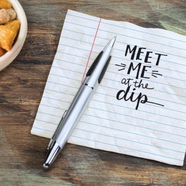 “Loose-Leaf” Cocktail Napkins