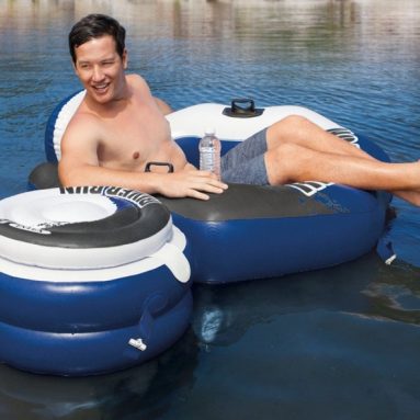 Lounge Inflatable Floating Water Tubes and Cooler