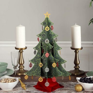 Lovepop Ornate Tabletop Christmas Tree