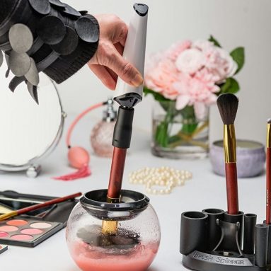 Luxe Makeup Brush Cleaner with USB Charging Station
