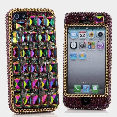 Luxury Bling iphone 5C Case Cover Faceplate Swarovski Crystals Diamond