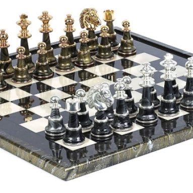 Luxury Chess Set 24K GoldSilver Plated