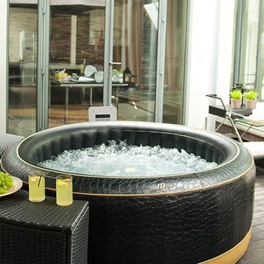 Luxury Exotic Relaxation and Hydrotherapy Spa With Crocodile Skin