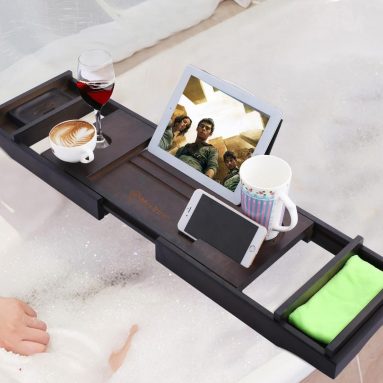 Luxury Extendable Bathtub Caddy Tray