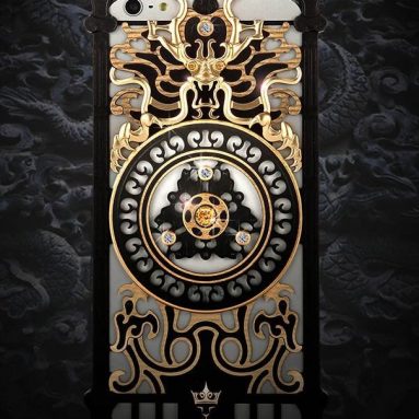 Luxury iPhone 6 6s Aluminum Case – Dragon Obsidian Black