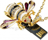 Jewel Bee Necklace USB Flash Drive