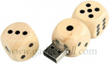 Wooden Dices USB Flash Drive