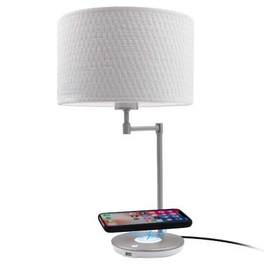 Macally Wireless Charging Lamp with USB Port