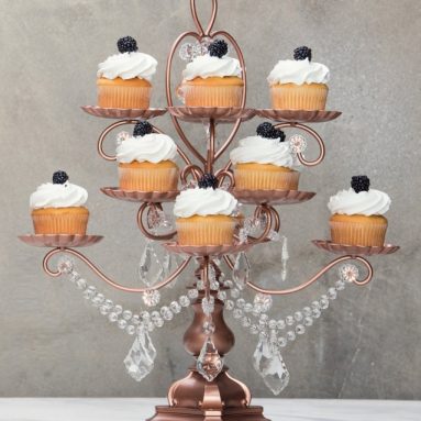 ‘Madeleine Collection’ 12 Piece Rose Gold Cupcake Dessert Stand
