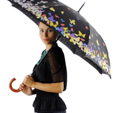 Magic Color Changing Butterfly Print Umbrella