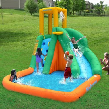 Magic Time Tornado Twist Inflatable Water Slide and Splash Pool