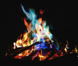 Magical Flames: Creates Vibrant, Colorful Flames for Wood Burning Fires