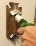 Magnetic Bottle Opener and Cap Catcher