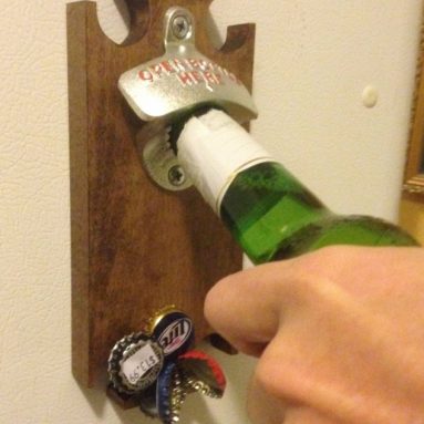 Magnetic Bottle Opener and Cap Catcher