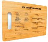 Mahannah’s Sci-Fi Universe Bamboo Star Trek Cutting Board