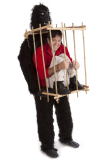 Man in a Gorilla Cage Costume