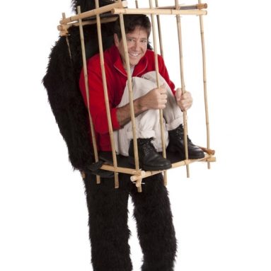 Man in a Gorilla Cage Costume
