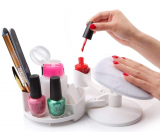 Manicure Pedicure Studio with Accessory Holder and Multi angle Rest- for Home DIY Nail Art