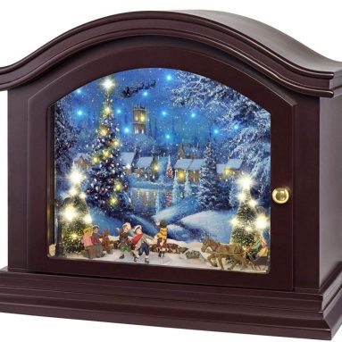 Mantel Christmas Music Box Holiday Decoration
