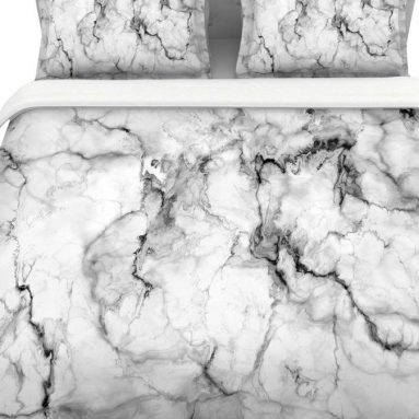 Marble No 2Featherweight Queen Duvet Cover