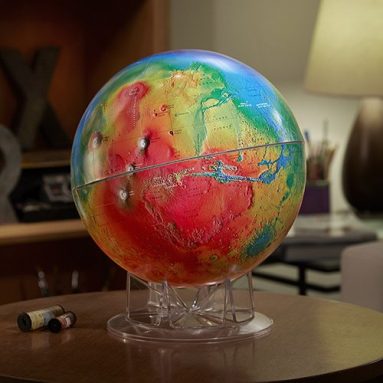 Mars Topography Globe