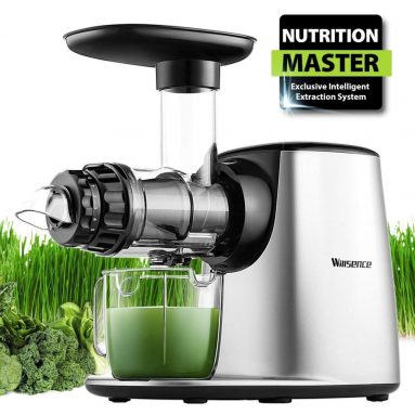 Masticating Juicer, Willsence Slow Juice Extractor, Nutrition Master Clod Press Juicer Machine with Reverse Function