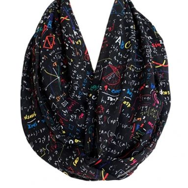 Mathematic Education Infinity Scarf Circle Loop Tube Scarf