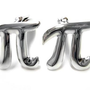 Mathematical Pi Symbol Cufflinks