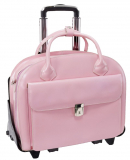 McKlein Glen Ellyn Rolling Leather 15.4″ Laptop Brief