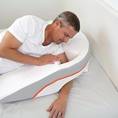 MedCline Advanced Positioning Wedge – No Slide, Anti-Acid Reflux/GERD Wedge Pillow for Benefits of Side Sleeping with Incline