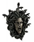 Medusa Head w/ Snake Hair Gorgon Lady Wall Plaque