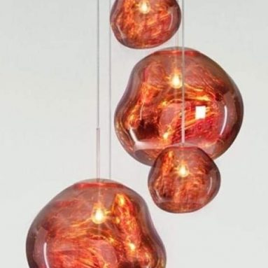 Melting Pendant Lights Lava Irregular Silver Gold Copper