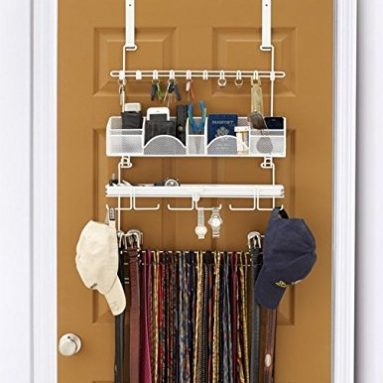 Men’s Over the Door/Wall Belt Tie Valet Organizer
