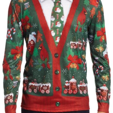 Men’s Ugly Cardigan with Tie