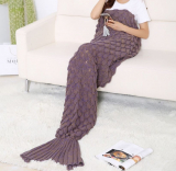 Mermaid Tail Blanket Sleeping Throws 35”*76”Coffee