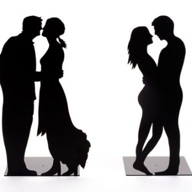 “By The Book Love” Metal Bookend Pair