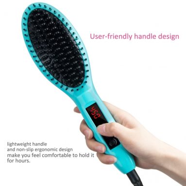 Metal Ceramic Heater Hair Straightening Brush
