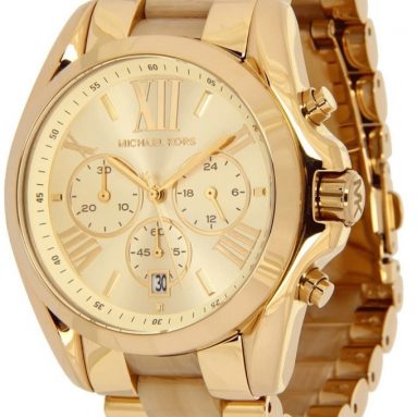 Michael Kors Gold and Horn Watch