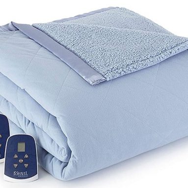 Micro Flannel Reversible Sherpa Electric Heated Blanket
