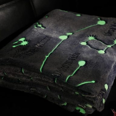 Microfiber Polyester Throw Blanket Glow in the Dark
