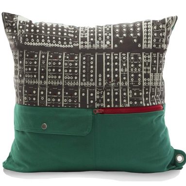 Mimish Storage Pockets and Exposed Zipper Naturalist Pillow