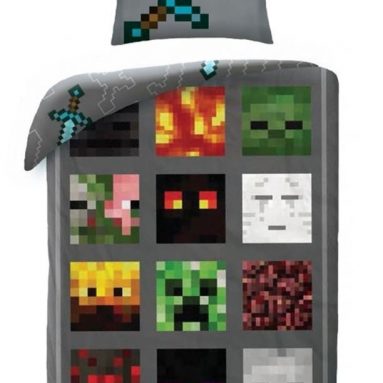 Mincraft Minecraft Hostiles Single Duvet Cover Set