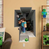 Minecraft Vinyl Wall Graphics Mining